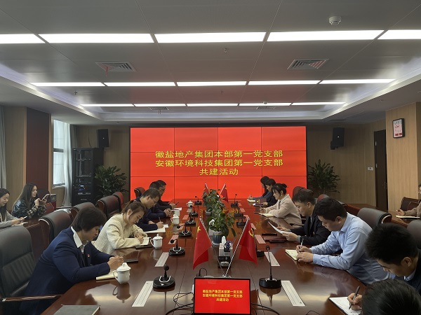 本部第一黨支部赴安徽環(huán)境科技集團(tuán)開展黨建共建活動